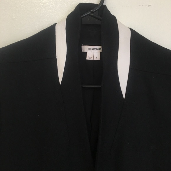 Single button blazer with white leather detail - Picture 3 of 8